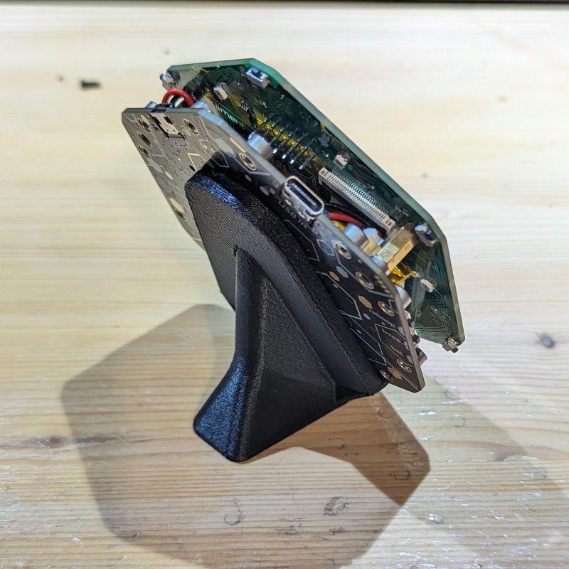 EMF Tildagon badge stand