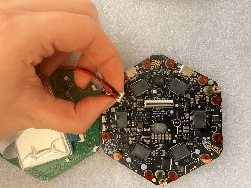 Disconnecting the battery connector