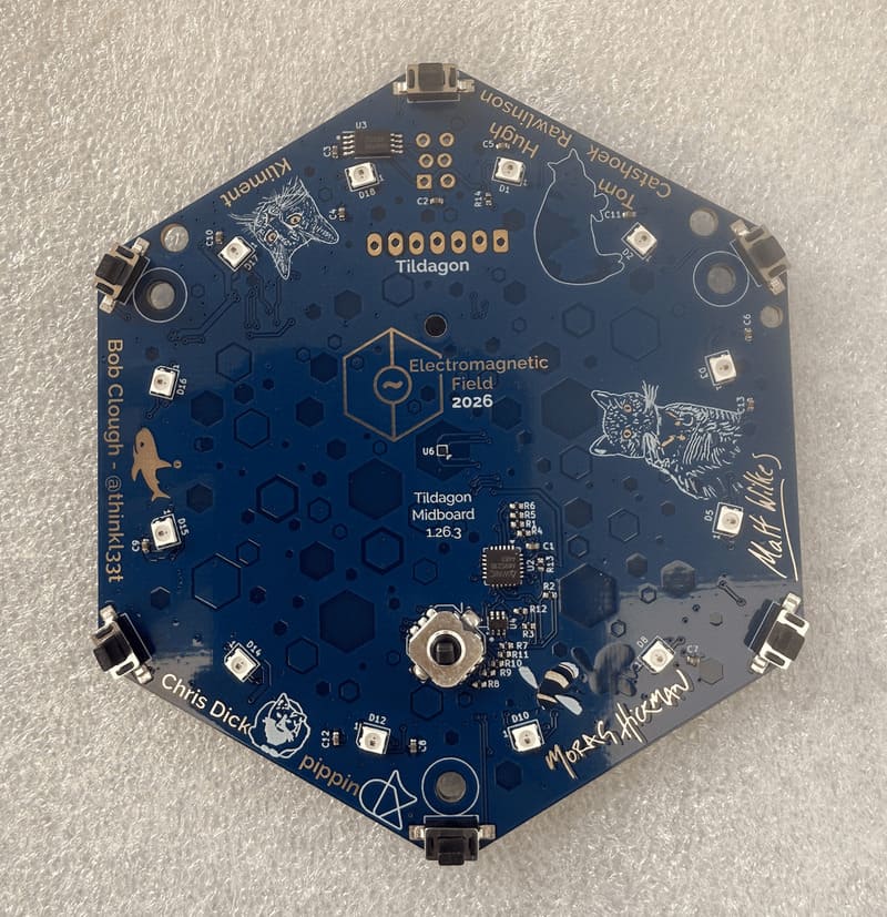 Placing the screen on the blue middleboard